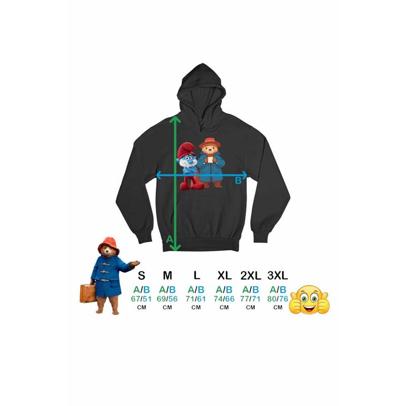 Fashion, accesorii si bijuterii - Barbati - Imbracaminte - Hanorace barbati - Hanorac Barbati Paddington Papa Strumf, negru, marime S - Infinity.ro
