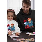 Fashion, accesorii si bijuterii - Barbati - Imbracaminte - Hanorace barbati - Hanorac Barbati Paddington Papa Strumf, negru, marime S - Infinity.ro