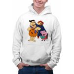 Fashion, accesorii si bijuterii - Barbati - Imbracaminte - Hanorace barbati - Hanorac Barbati Paddington Flintstone Peppa Pig Purcelus, alb, marime XL - Infinity.ro