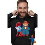 Fashion, accesorii si bijuterii - Barbati - Imbracaminte - Hanorace barbati - Hanorac Barbati Paddington Papa Strumf, negru, marime S - Infinity.ro