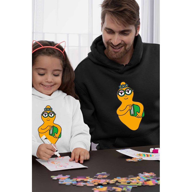Fashion, accesorii si bijuterii - Barbati - Imbracaminte - Hanorace barbati - Hanorac Barbati Barbalib Barbapapa Nerd Barbaletta, negru, marime 2XL - Infinity.ro