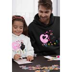 Fashion, accesorii si bijuterii - Barbati - Imbracaminte - Hanorace barbati - Hanorac Barbati Barbapapa Barbamama Love, negru, marime 3XL - Infinity.ro