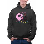 Fashion, accesorii si bijuterii - Barbati - Imbracaminte - Hanorace barbati - Hanorac Barbati Barbapapa Barbamama Love, negru, marime 3XL - Infinity.ro