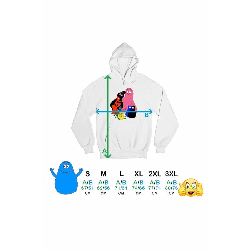 Fashion, accesorii si bijuterii - Barbati - Imbracaminte - Hanorace barbati - Hanorac Barbati Barbapapa Familie Aventuri, alb, marime L - Infinity.ro