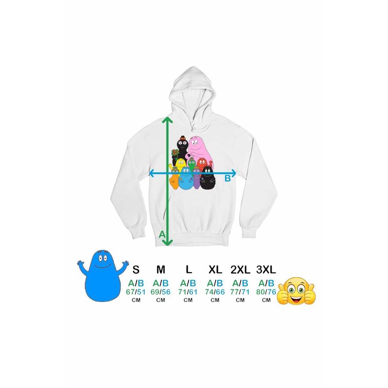 Fashion, accesorii si bijuterii - Barbati - Imbracaminte - Hanorace barbati - Hanorac Barbati Barbapapa Familie Petrecere, alb, marime S - Infinity.ro