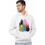 Fashion, accesorii si bijuterii - Barbati - Imbracaminte - Hanorace barbati - Hanorac Barbati Barbapapa Familie Petrecere, alb, marime S - Infinity.ro