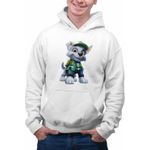 Fashion, accesorii si bijuterii - Barbati - Imbracaminte - Hanorace barbati - Hanorac Barbati Paw Patrol Rocky Patrula Catelusilor Pompier, alb, marime XL - Infinity.ro