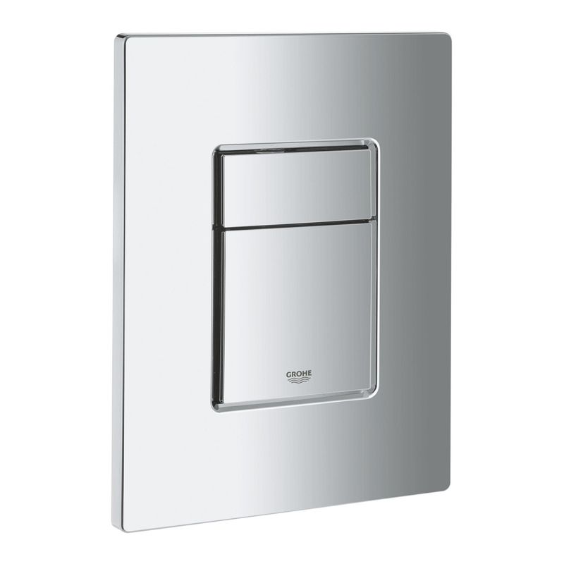 Casa si Gradina - Sanitare - Obiecte sanitare - Accesorii vase de toaleta - Clapeta WC Grohe 38966000, 156 mm, 197 mm, functie eco, verticala, orizontala, incastrat pentru tip rezervor, Crom - Infinity.ro