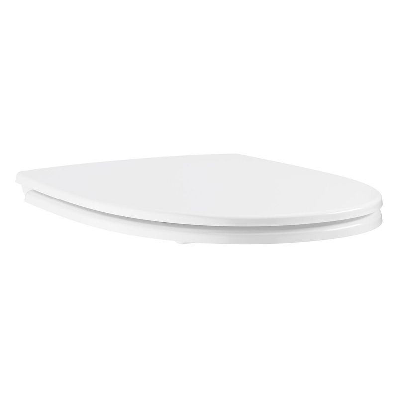 Casa si Gradina - Sanitare - Obiecte sanitare - Accesorii vase de toaleta - Capac WC Grohe 112946SH00, Bau Ceramic, SoftClose, Slim, datasare rapida, alb - Infinity.ro