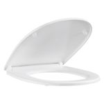 Casa si Gradina - Sanitare - Obiecte sanitare - Accesorii vase de toaleta - Capac WC Grohe 112946SH00, Bau Ceramic, SoftClose, Slim, datasare rapida, alb - Infinity.ro