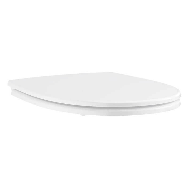 Casa si Gradina - Sanitare - Obiecte sanitare - Accesorii vase de toaleta - Capac WC Grohe 112946SH00, Bau Ceramic, SoftClose, Slim, datasare rapida, alb - Infinity.ro