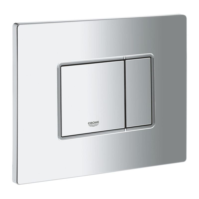 Casa si Gradina - Sanitare - Obiecte sanitare - Accesorii vase de toaleta - Clapeta WC Grohe 38966000, 156 mm, 197 mm, functie eco, verticala, orizontala, incastrat pentru tip rezervor, Crom - Infinity.ro