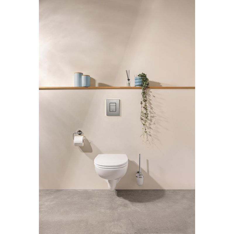 Casa si Gradina - Sanitare - Obiecte sanitare - Accesorii vase de toaleta - Capac WC Grohe 112946SH00, Bau Ceramic, SoftClose, Slim, datasare rapida, alb - Infinity.ro
