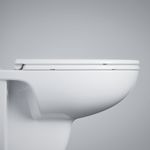 Casa si Gradina - Sanitare - Obiecte sanitare - Accesorii vase de toaleta - Capac WC Grohe 112946SH00, Bau Ceramic, SoftClose, Slim, datasare rapida, alb - Infinity.ro