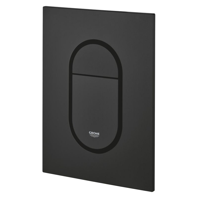 Casa si Gradina - Sanitare - Obiecte sanitare - Accesorii vase de toaleta - Clapeta WC Grohe 37624KF0, Arena Cosmo S, dubla, verticala, 130 x 172 mm, plastic, mat, negru - Infinity.ro
