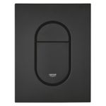 Casa si Gradina - Sanitare - Obiecte sanitare - Accesorii vase de toaleta - Clapeta WC Grohe 37624KF0, Arena Cosmo S, dubla, verticala, 130 x 172 mm, plastic, mat, negru - Infinity.ro