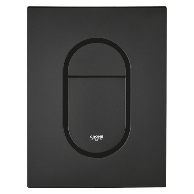 Casa si Gradina - Sanitare - Obiecte sanitare - Accesorii vase de toaleta - Clapeta WC Grohe 37624KF0, Arena Cosmo S, dubla, verticala, 130 x 172 mm, plastic, mat, negru - Infinity.ro