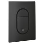 Casa si Gradina - Sanitare - Obiecte sanitare - Accesorii vase de toaleta - Clapeta WC Grohe 37624KF0, Arena Cosmo S, dubla, verticala, 130 x 172 mm, plastic, mat, negru - Infinity.ro