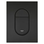 Casa si Gradina - Sanitare - Obiecte sanitare - Accesorii vase de toaleta - Clapeta WC Grohe 37624KF0, Arena Cosmo S, dubla, verticala, 130 x 172 mm, plastic, mat, negru - Infinity.ro