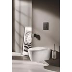 Casa si Gradina - Sanitare - Obiecte sanitare - Accesorii vase de toaleta - Clapeta WC Grohe 37624KF0, Arena Cosmo S, dubla, verticala, 130 x 172 mm, plastic, mat, negru - Infinity.ro