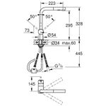 Casa si Gradina - Sanitare - Chiuveta bucatarie si accesorii - Baterii bucatarie - Baterie de bucatarie Grohe 30274DA0, Minta, 3/8'', Tip L, inalta, dus extractabil, 2 functii, lucios, cupru - Infinity.ro