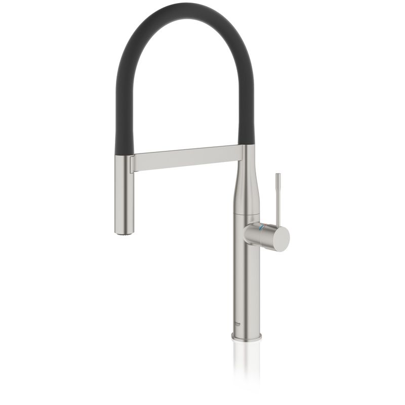 Casa si Gradina - Sanitare - Chiuveta bucatarie si accesorii - Baterii bucatarie - Baterie de bucatarie Grohe 30294DC0, Essence, 3/8'', XL, tip C, dus, 2 functii, mat, otel satinat - Infinity.ro