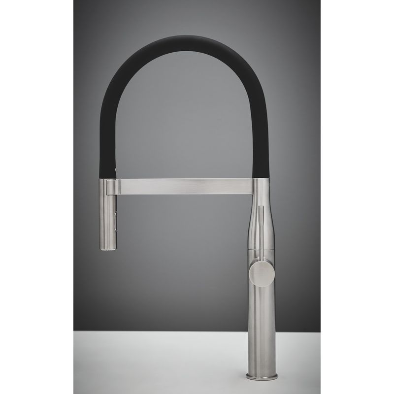 Casa si Gradina - Sanitare - Chiuveta bucatarie si accesorii - Baterii bucatarie - Baterie de bucatarie Grohe 30294DC0, Essence, 3/8'', XL, tip C, dus, 2 functii, mat, otel satinat - Infinity.ro