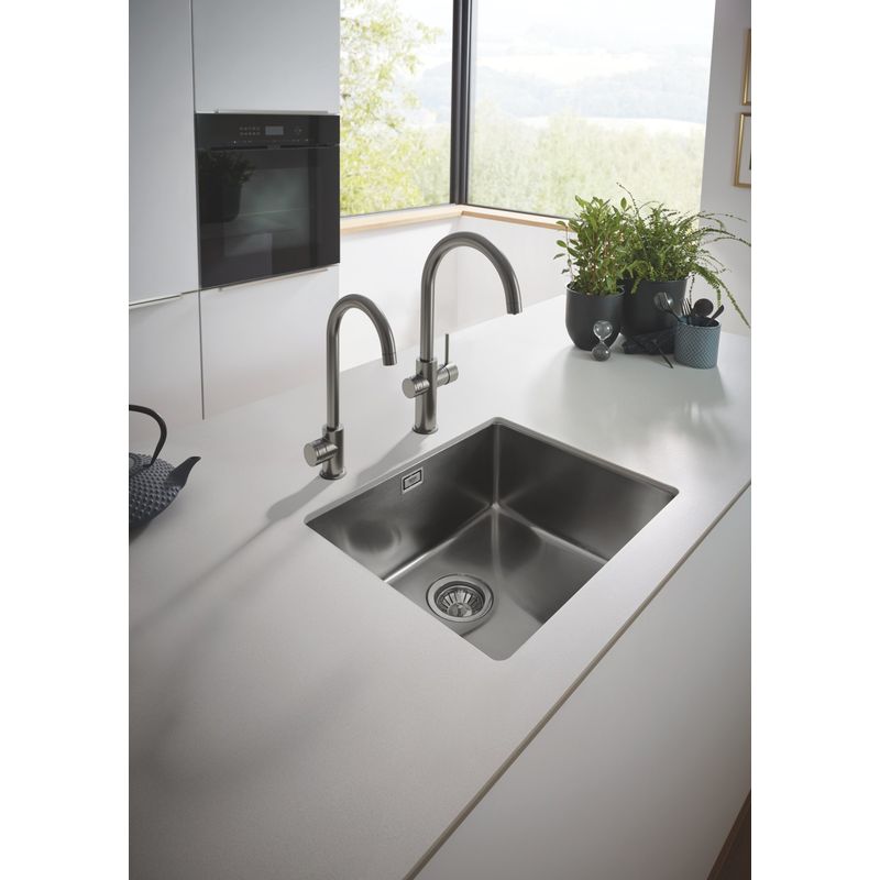 Casa si Gradina - Sanitare - Chiuveta bucatarie si accesorii - Baterii bucatarie - Baterie bucatarie Grohe 101069AL01, Blue Home, inalta, tip C, pentru racitor Blue Home, mat, grafit - Infinity.ro