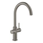 Casa si Gradina - Sanitare - Chiuveta bucatarie si accesorii - Baterii bucatarie - Baterie bucatarie Grohe 101069AL01, Blue Home, inalta, tip C, pentru racitor Blue Home, mat, grafit - Infinity.ro