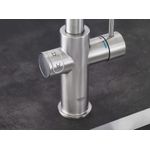 Casa si Gradina - Sanitare - Chiuveta bucatarie si accesorii - Baterii bucatarie - Baterie de bucatarie Grohe 31455DC1, Blue Home, inalta, tip C, filtare, racire, apa carbogazoasa, mat, otel satinat - Infinity.ro