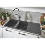 Casa si Gradina - Sanitare - Chiuveta bucatarie si accesorii - Baterii bucatarie - Baterie de bucatarie Grohe 30294DC0, Essence, 3/8'', XL, tip C, dus, 2 functii, mat, otel satinat - Infinity.ro