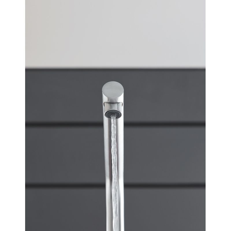 Casa si Gradina - Sanitare - Chiuveta bucatarie si accesorii - Baterii bucatarie - Baterie de bucatarie Grohe 31455DC1, Blue Home, inalta, tip C, filtare, racire, apa carbogazoasa, mat, otel satinat - Infinity.ro