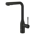 Casa si Gradina - Sanitare - Chiuveta bucatarie si accesorii - Baterii bucatarie - Baterie bucatarie Grohe 302702430, 0.6 bar, 348 mm, 204 mm, 1 orificii instalare, 2 sprayuri, 360 unghi pivotare, Negru - Infinity.ro