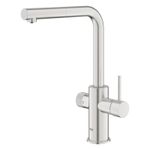 Casa si Gradina - Sanitare - Chiuveta bucatarie si accesorii - Baterii bucatarie - Baterie bucatarie Grohe 30590DC0, 1 bar, 367 mm, 223 mm, 1 orificii instalare, 2 sprayuri, Otel satinat - Infinity.ro