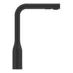 Casa si Gradina - Sanitare - Chiuveta bucatarie si accesorii - Baterii bucatarie - Baterie bucatarie Grohe 302702430, 0.6 bar, 348 mm, 204 mm, 1 orificii instalare, 2 sprayuri, 360 unghi pivotare, Negru - Infinity.ro