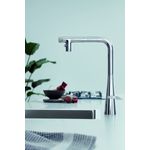 Casa si Gradina - Sanitare - Chiuveta bucatarie si accesorii - Baterii bucatarie - Baterie bucatarie Grohe 31888000, 1 bar, 376 mm, 200 mm, 1 orificii instalare, 2 sprayuri, 180 unghi pivotare, Crom - Infinity.ro