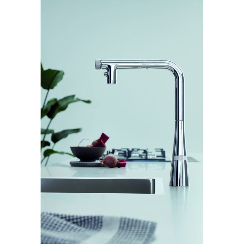 Casa si Gradina - Sanitare - Chiuveta bucatarie si accesorii - Baterii bucatarie - Baterie bucatarie Grohe 31888000, 1 bar, 376 mm, 200 mm, 1 orificii instalare, 2 sprayuri, 180 unghi pivotare, Crom - Infinity.ro