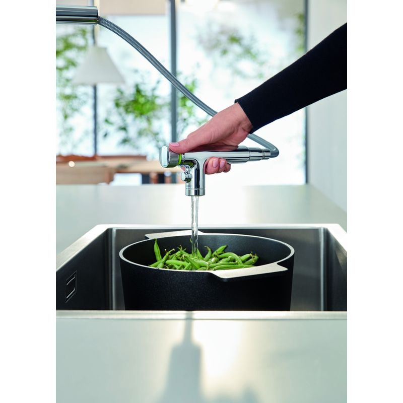 Casa si Gradina - Sanitare - Chiuveta bucatarie si accesorii - Baterii bucatarie - Baterie bucatarie Grohe 31888000, 1 bar, 376 mm, 200 mm, 1 orificii instalare, 2 sprayuri, 180 unghi pivotare, Crom - Infinity.ro
