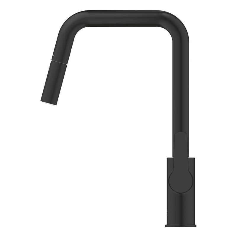 Casa si Gradina - Sanitare - Chiuveta bucatarie si accesorii - Baterii bucatarie - Baterie bucatarie Grohe 306312430, 1 bar, 362 mm, 221 mm, 1 orificii instalare, 2 sprayuri, 120 unghi pivotare, Negru - Infinity.ro