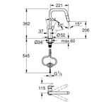 Casa si Gradina - Sanitare - Chiuveta bucatarie si accesorii - Baterii bucatarie - Baterie bucatarie Grohe 306312430, 1 bar, 362 mm, 221 mm, 1 orificii instalare, 2 sprayuri, 120 unghi pivotare, Negru - Infinity.ro