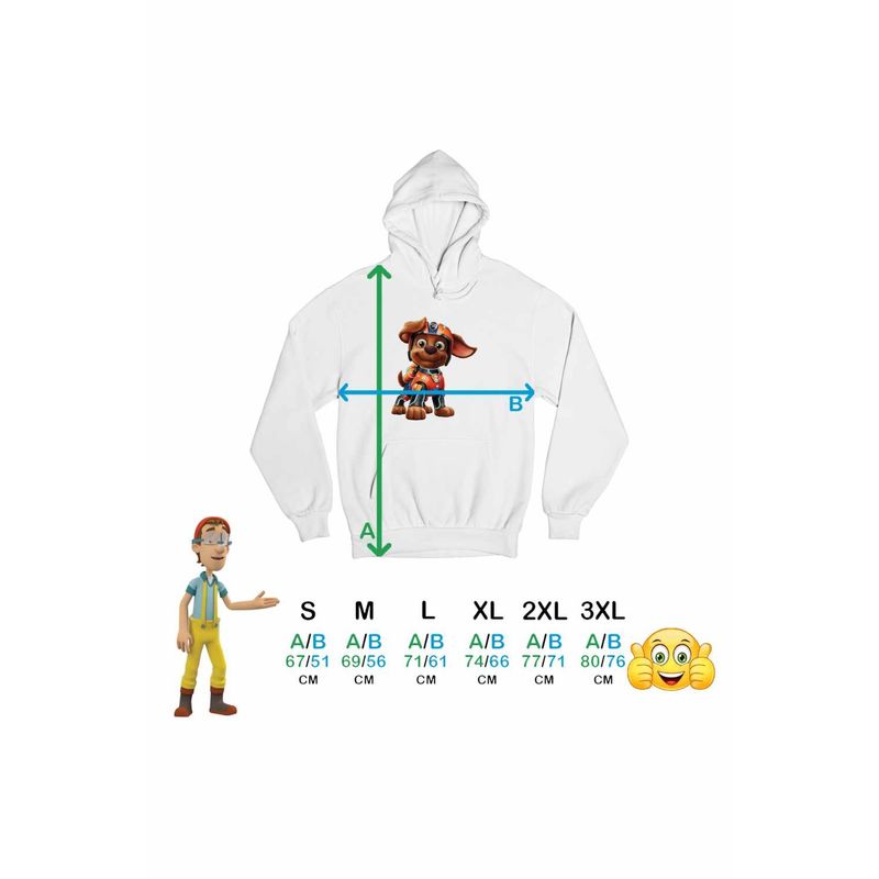 Fashion, accesorii si bijuterii - Barbati - Imbracaminte - Hanorace barbati - Hanorac Barbati Paw Patrol Zuma Patrula Catelusilor, alb, marime XL - Infinity.ro