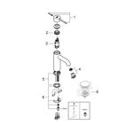 Casa si Gradina - Sanitare - Lavoar baie si accesorii - Baterii sanitare - Baterie lavoar Grohe 24172AL1, Essence, S, 174 mm, mat, grafit - Infinity.ro