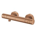 Casa si Gradina - Sanitare - Lavoar baie si accesorii - Baterii sanitare - Baterie dus Grohe 34765DL0, Grohtherm 800, aparenta, termostat, mat, cupru - Infinity.ro