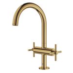 Casa si Gradina - Sanitare - Lavoar baie si accesorii - Baterii sanitare - Baterie lavoar Grohe 21019GL3, Atrio, 3/8'', L, 303 mm, ventil, lucios, auriu - Infinity.ro