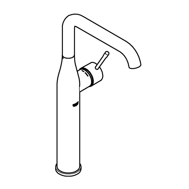 Casa si Gradina - Sanitare - Lavoar baie si accesorii - Baterii sanitare - Baterie lavoar Grohe 32901A01, Essence, 3/8'', XL, 364 mm, lucios, grafit - Infinity.ro