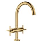 Casa si Gradina - Sanitare - Lavoar baie si accesorii - Baterii sanitare - Baterie lavoar Grohe 21019GL3, Atrio, 3/8'', L, 303 mm, ventil, lucios, auriu - Infinity.ro