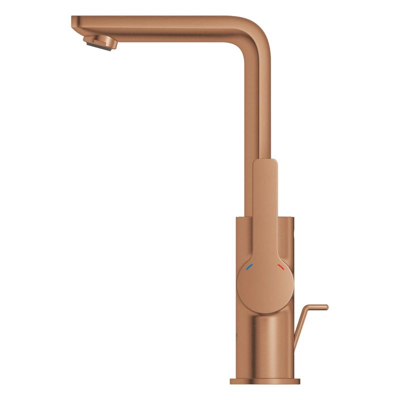 Casa si Gradina - Sanitare - Lavoar baie si accesorii - Baterii sanitare - Baterie lavoar Grohe 23296DL1, Lineare, L, 252 mm, ventil, mat, cupru - Infinity.ro