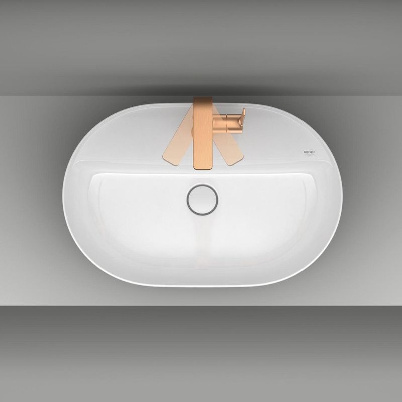 Casa si Gradina - Sanitare - Lavoar baie si accesorii - Baterii sanitare - Baterie lavoar Grohe 23296DL1, Lineare, L, 252 mm, ventil, mat, cupru - Infinity.ro