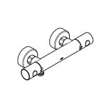 Casa si Gradina - Sanitare - Lavoar baie si accesorii - Baterii sanitare - Baterie dus Grohe 34765DL0, Grohtherm 800, aparenta, termostat, mat, cupru - Infinity.ro