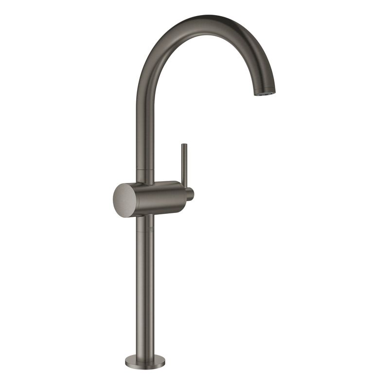 Casa si Gradina - Sanitare - Lavoar baie si accesorii - Baterii sanitare - Baterie lavoar Grohe 32647AL3, Atrio, 3/8'', marimea XL, pivotanta, ventil push to open, mat, grafit - Infinity.ro